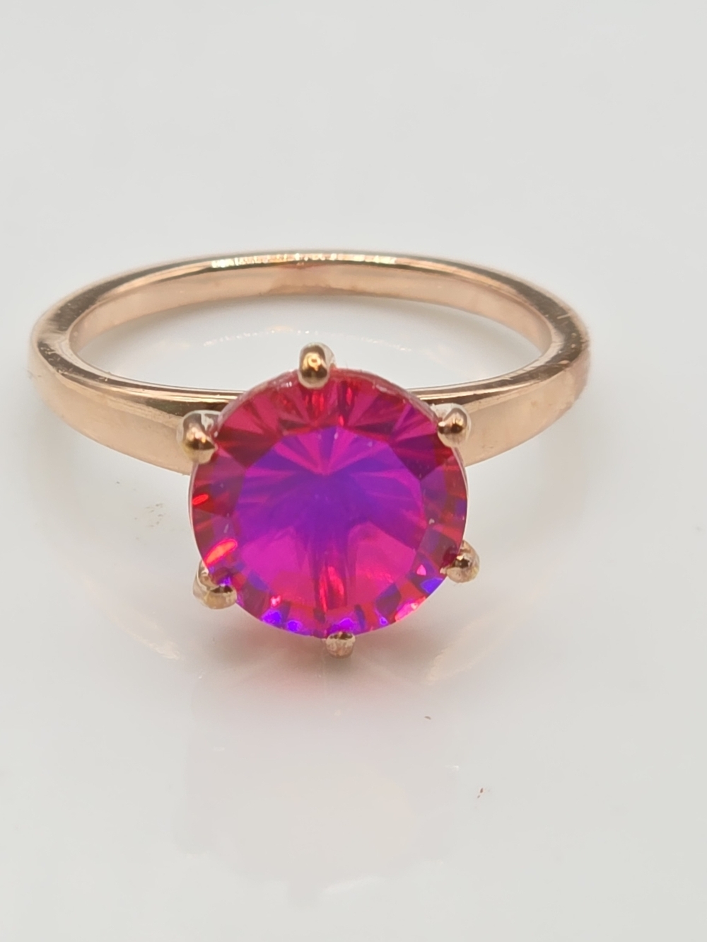 NWOT Rare Volcanic Quartz Solitaire Ring
